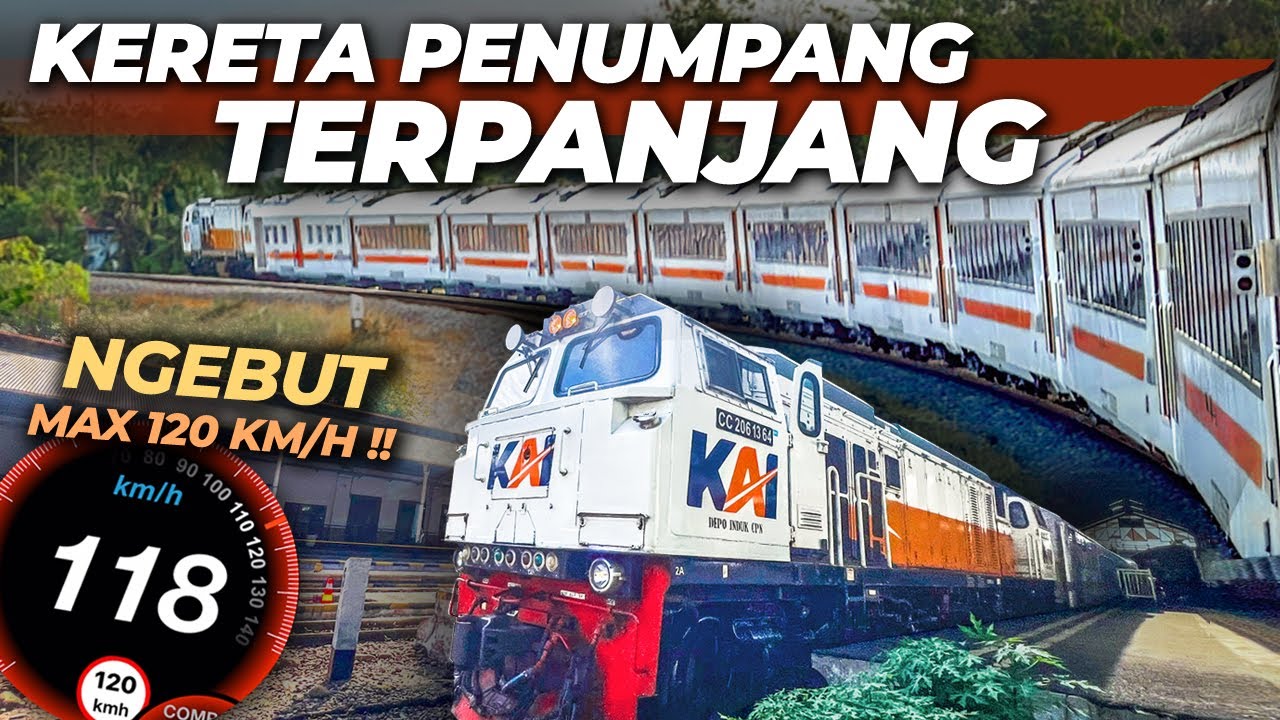 KERETA TERPANJANG NGEBUT 120 KM/JAM ‼️ HANYA KERETA API JAYAKARTA! Trip KA Jayakarta Surabaya - Solo