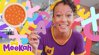 meekah visits peekaboo playspace plays fun alphabet soup