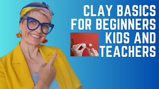 Clay Basics: learn to wedge, roll, coil, etch and join clay. Easy for beginners, kids and teachers.