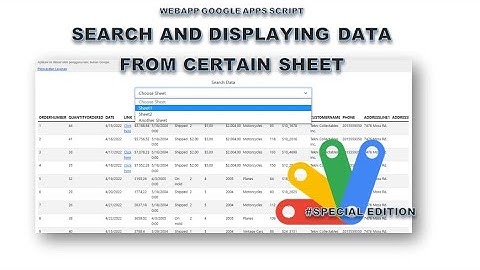 WebApp Apps Script - Search, Get and Displaying Data from Specific Sheet (Special For Member)