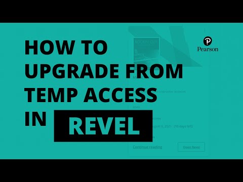 Learn with Revel: How to upgrade from temporary access