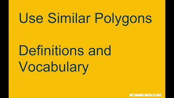 Similar Polygons.  Definitions, examples and Theorem