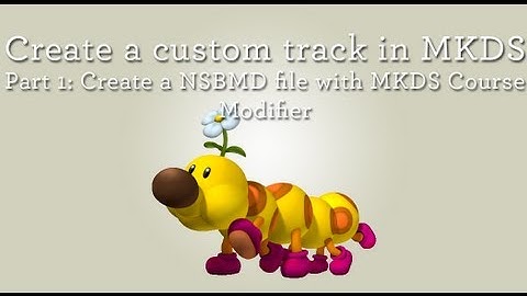 Create a custom track in MKDS Part 1: Create a NSBMD file with MKDS Course Modifier