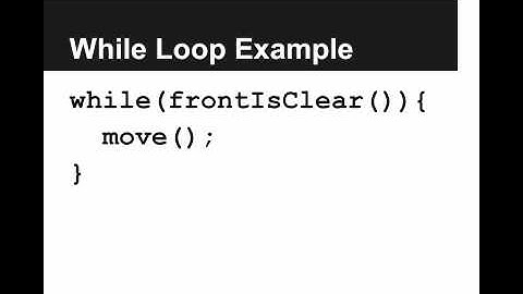 While Loops in Karel