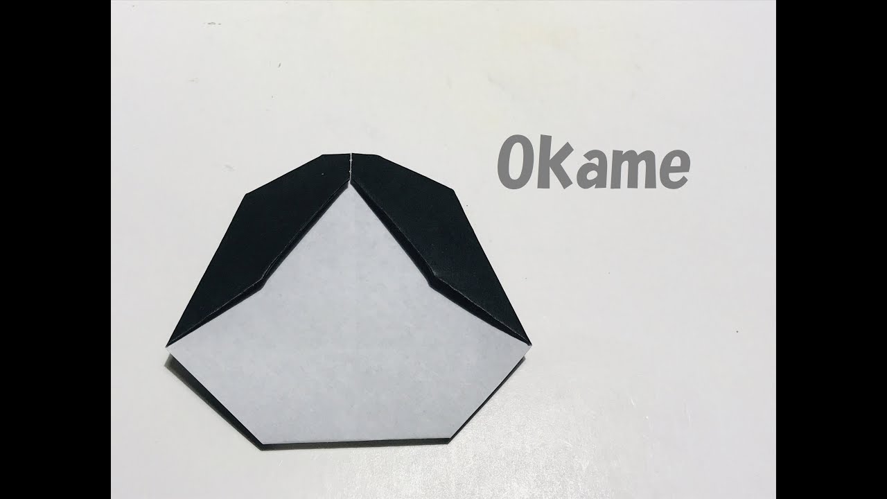 折り紙 Origami おかめ Okame Youtube