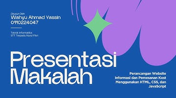 Perancangan Website Informasi dan Pemesanan Kost | Presentasi Tugas 10 Bahasa Indonesia