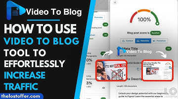 How to Use Video To Blog Tool to Effortlessly Increase Traffic | THELOSTOFFER #VIDEOTOBLOG #review