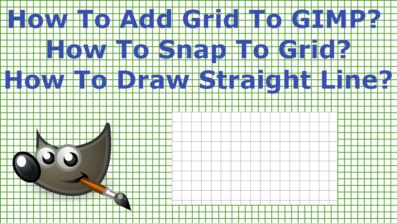 GIMP Grid Tutorial l How to add | render grid in Gimp - YouTube