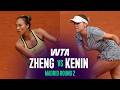 Zheng vs. Kenin | Madrid R2 WTA Highlights 🎾