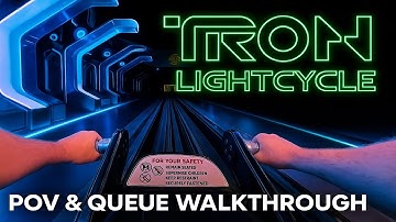 TRON Lightcycle Run FULL Ride & Queue POV | Magic Kingdom 4K Experience!