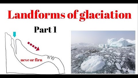 Geography Ch 6 Part 1/2- Landforms of glaciation