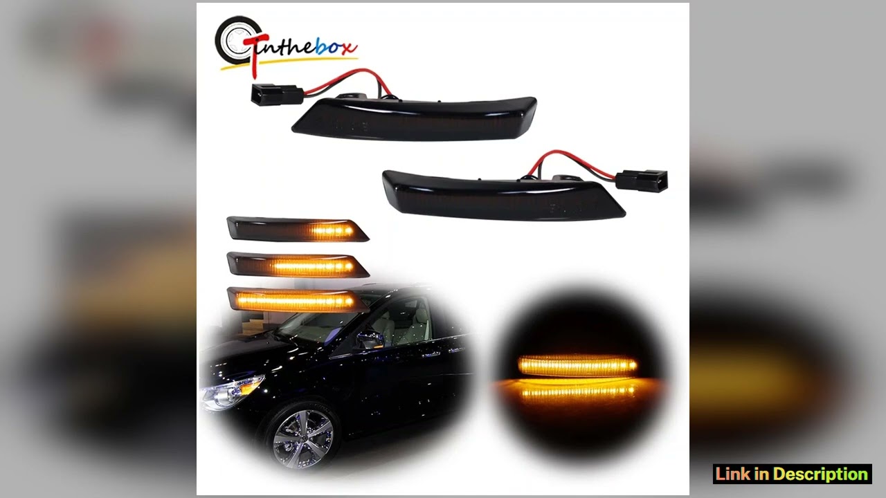 Canbus Amber Dynamic Sequential LED Front Side Mirror Blinker Signal Lights For Chrysler Town Count