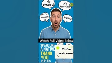 You’re welcome! Stop Saying "You