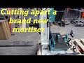 Chopping Apart a New Hollow Chisel Mortiser  | Engels Coach Shop