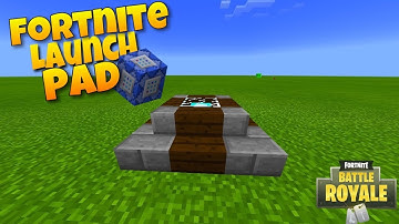 Minecraft PE | How to make a Fortnite Launch PAD | MCPE command block creation