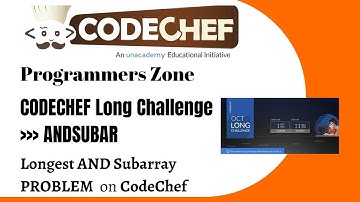 Longest AND Subarray (ANDSUBAR) |  Codechef Long October | October Challenge 2021 Division 3 (Rated)