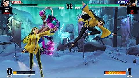 KOF XV | Meitenkun& Chizuru & Leona 💥 Andy & Shun