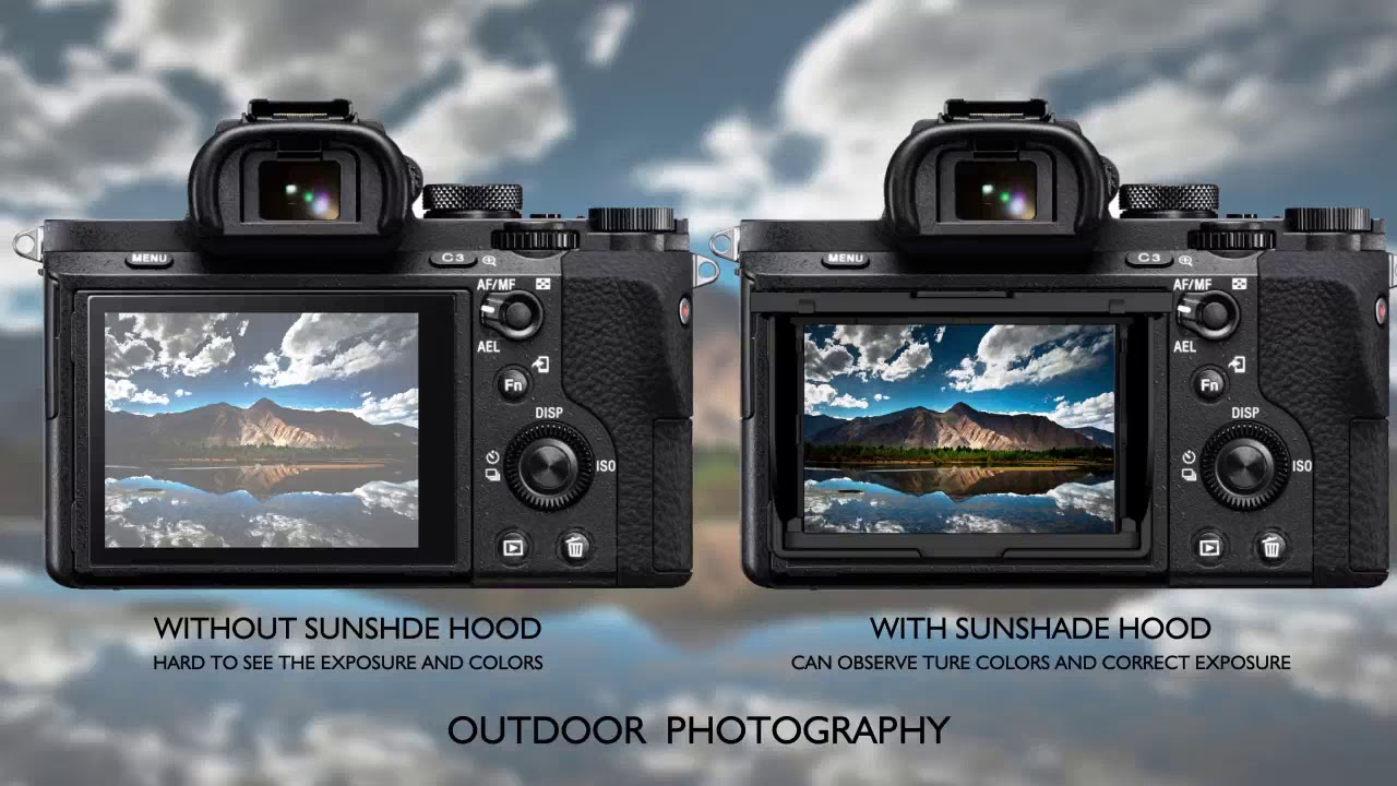 LARMOR Gen V Glass Screen Protector with Metal Border + Sunshade Hood Set