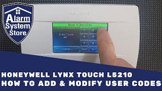Famous How To Add or Modify User Codes on The Honeywell Lynx Touch L5210 - AlarmSystemStore Wealth