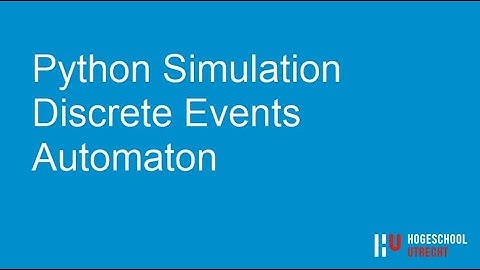 HU Simulation Tooling  -  Discrete Event Simulation in Python