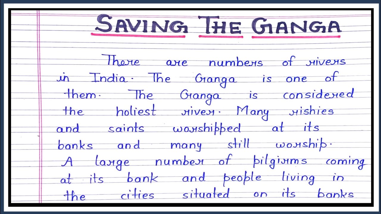 the ganga essay in english short