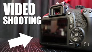 Canon 2000d video shooting explained tutorial for beginners in 2024 - Canon 4000d