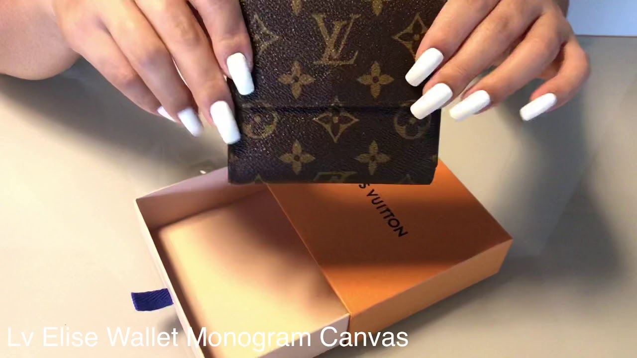 Louis Vuitton Monogram Portefeiulle Elise Trifold Wallet 
