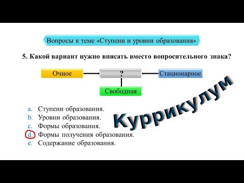 СТУПЕНИ И УРОВНИ ОБРАЗОВАНИЯ + ВОПРОСЫ. КУРРИКУЛУМ. #сертификация #миг
