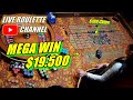 Live roulette   mega win 19500 in las vegas casino  100 chips bets exclusive  20240410