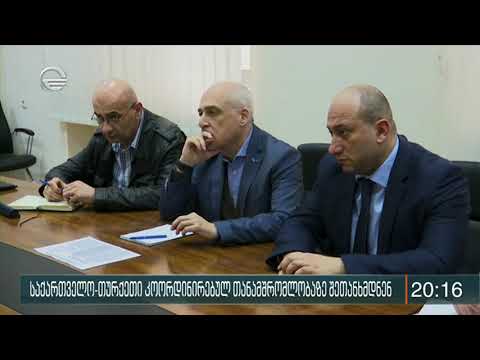 საქართველო-თურქეთი კოორდინირებულ თანამშრომლობაზე შეთანხმდნენ