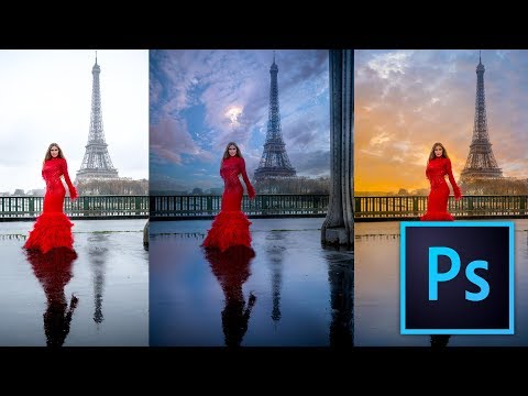 Vidéo: Comment remplacer Sky dans Photoshop ?