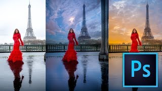 How to Easily and Quickly change a Sky in Photoshop CC 2017 Tutorial