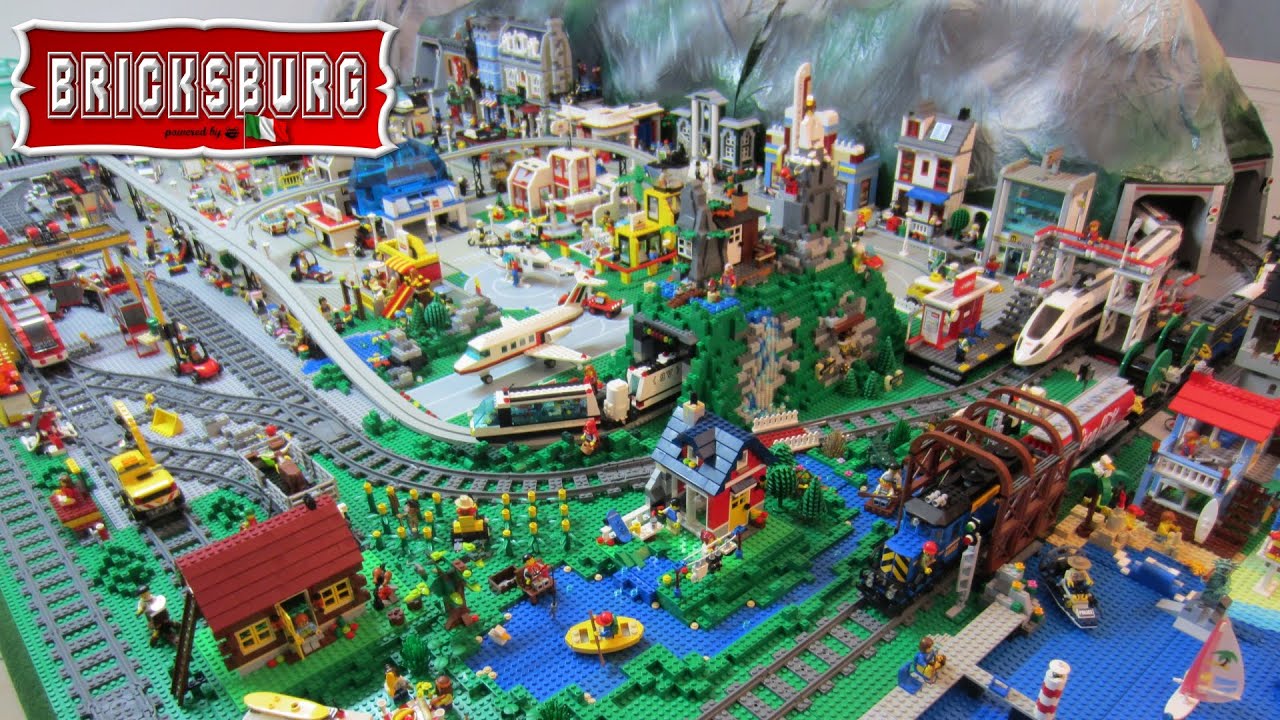 Bricksburg: Lego Town City Diorama - Layout 2016 - YouTube