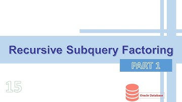 Oracle Recursive Subquery Factoring