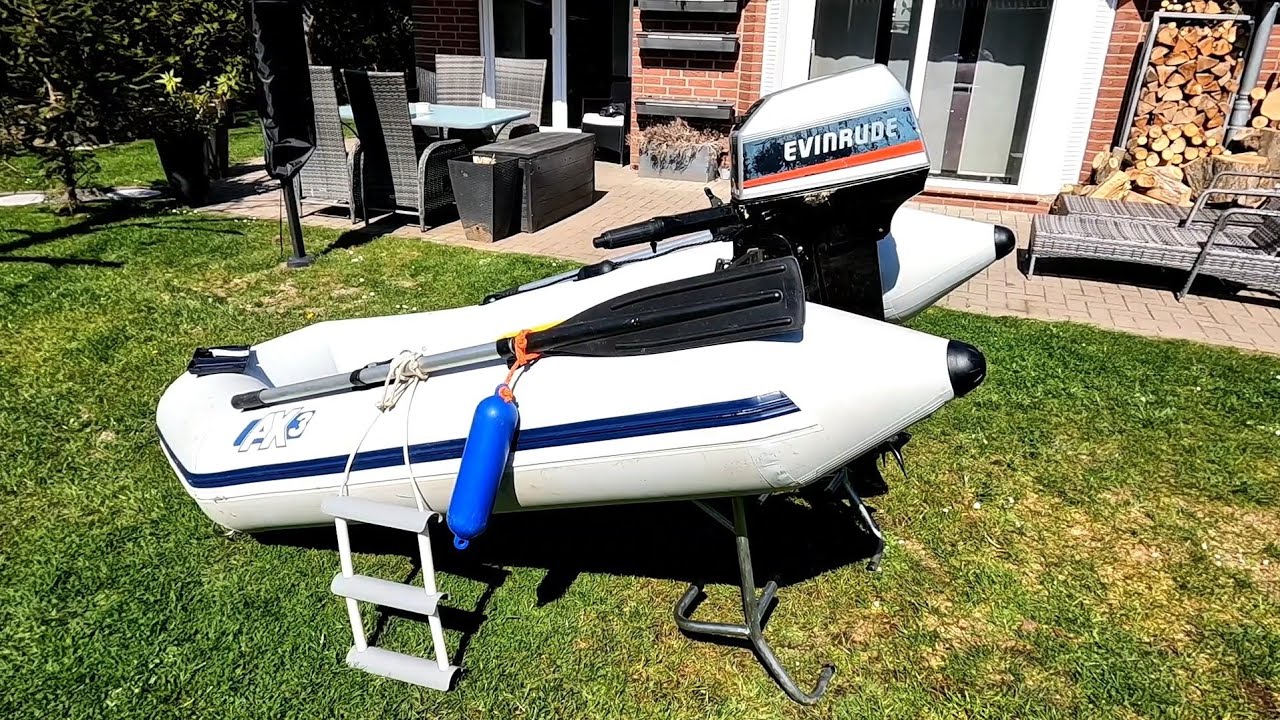 Wie Tief Muss Ein Elektro Aussenborder Ins Wasser Schlauchboot mit Außenborder für 200 € lohnt sich ? Bombard ax 3