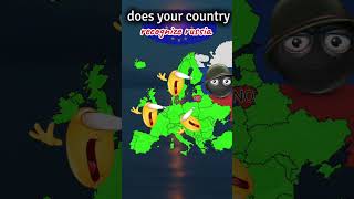 Does your country recognize russia #history #shorts #geographythroughmaps #map #edit  #europe