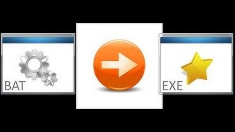 How to Convert .bat to .exe files[HD]