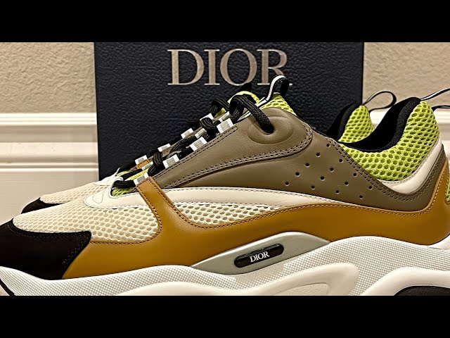 Dior, Shoes, B22 Sneakerorange And White Technical Mesh And Smooth  Calfskinbrand New