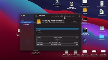 How to partition Samsung T7 SSD on Mac