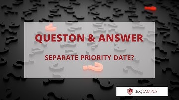 Why does each claim, even if claimed in subsequent specification have separate priority date?
