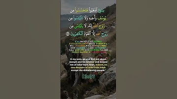 Surah Yusuf verse 87 سورة يوسف الآية
