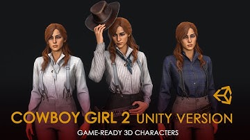 Cowboy Girl 2 | UNITY PREVIEW | Game-ready 3D character