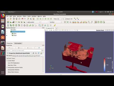 Моделирование двухфазного течения в OpenFoam этап 7 запуск решателя