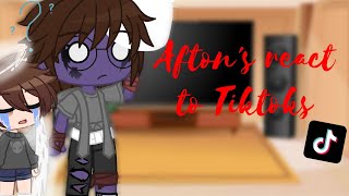 Afton's react to Tiktok's (Part 2) || Reupload || Gacha club