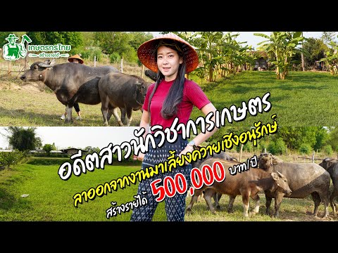 ชมสวนเกษตรกรไทย l Ep45 ตอน อดีตสาวนักวิชาการเกษตร หันมาเลี้ยงควายเชิงอนุรักษ์ รายได้ 500,000 ต่อปี