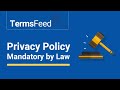 Privacy Policies are Mandatory by Law