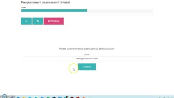 Tutorial: making a referral for a pre-placement screening