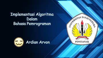 Implementasi Algoritma dalam Bahasa Pemrograman oleh Ardian Arvon