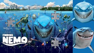 MOVIE - FINDING NEMO - BRUCE, NEMO, DORY, SQUIRT, GILL AND CRUSH - 4 - Jigsaw Puzzle 40/80 Pieces