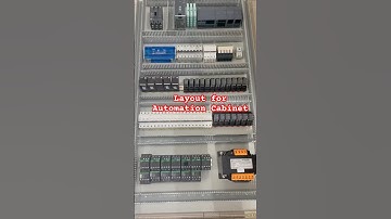Layout for Automation Cabinet #techx #electrician #electrical #electronic #control #PLC #HMI